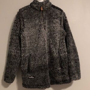 simply southern half zip fur pullover